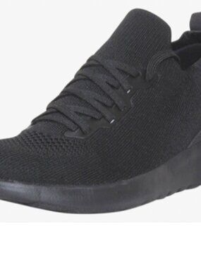 BNWT LEVI'S Drew-KT Low-Top Knit Shoes Jet Black Mono Chrome (10.5) KICKS